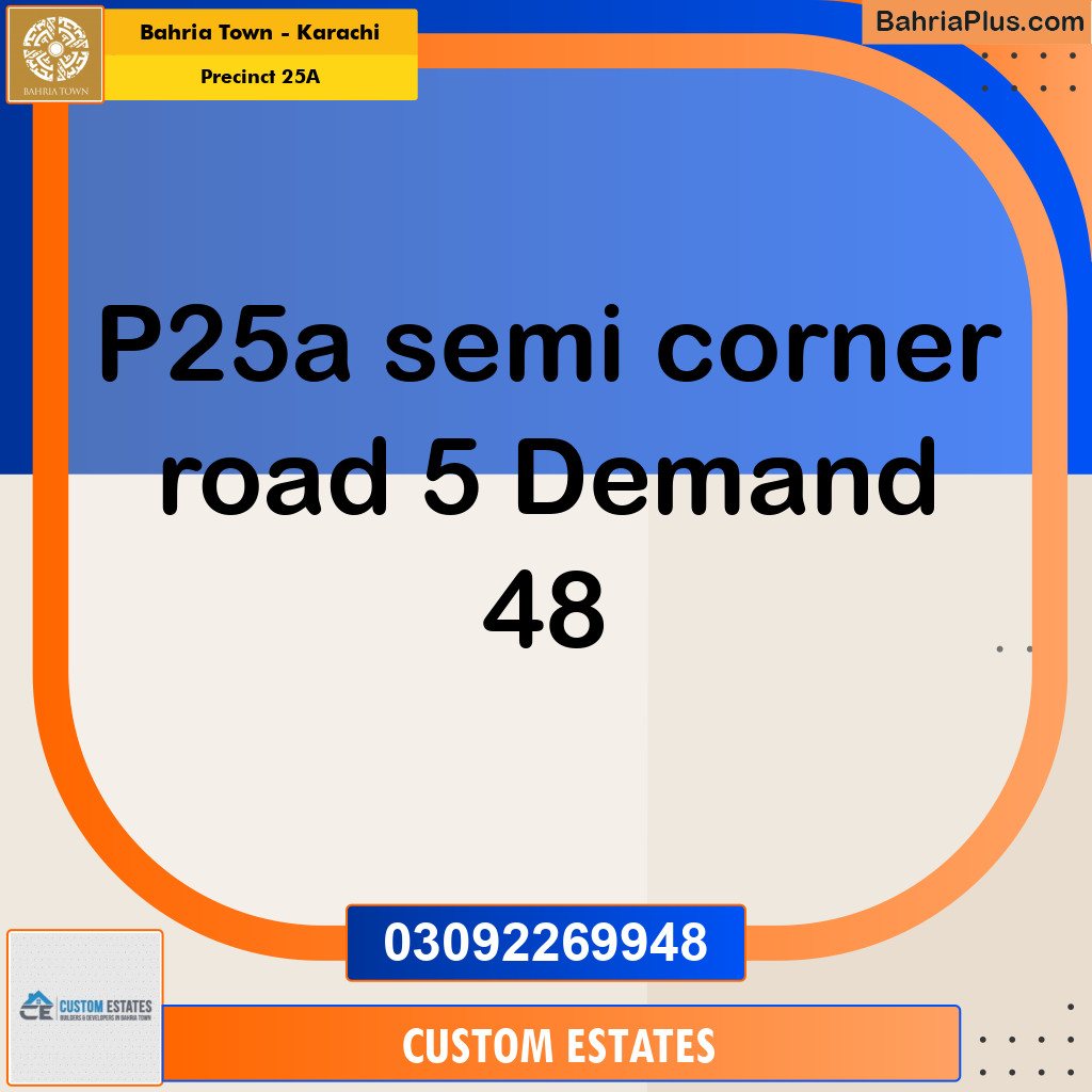 125 Sq. Yards Residential Plot for Sale in Precinct 25A -  Bahria Town, Karachi - (BP-153317)