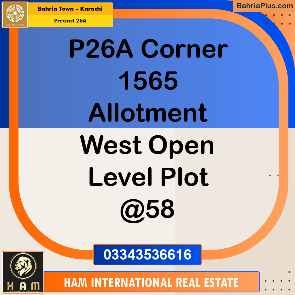 125 Sq. Yards Residential Plot for Sale in Precinct 26A -  Bahria Town, Karachi - (BP-153344)