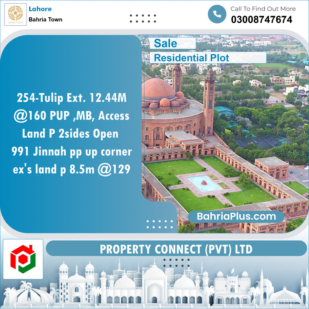 Residential Plot for Sale in Bahria Town, Lahore - (BP-153395)
