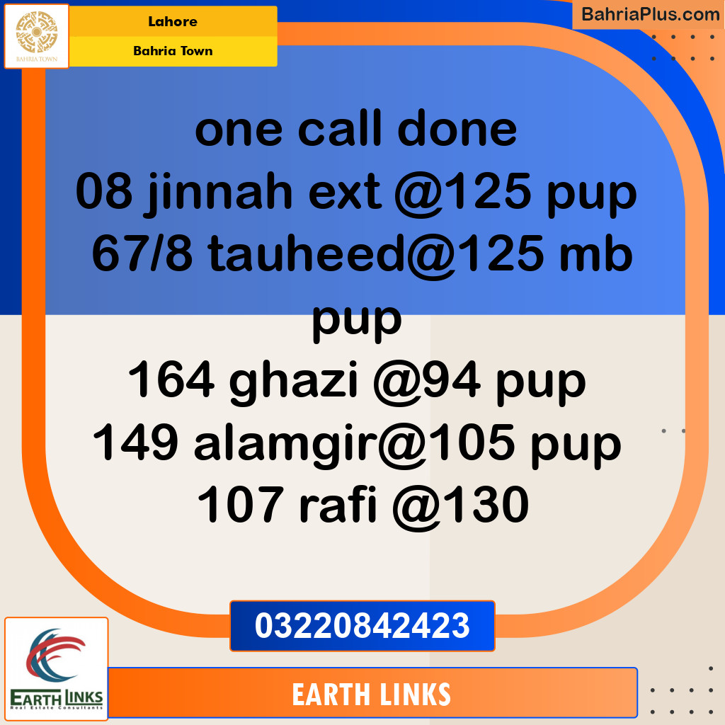 Residential Plot for Sale in Bahria Town, Lahore - (BP-153771)