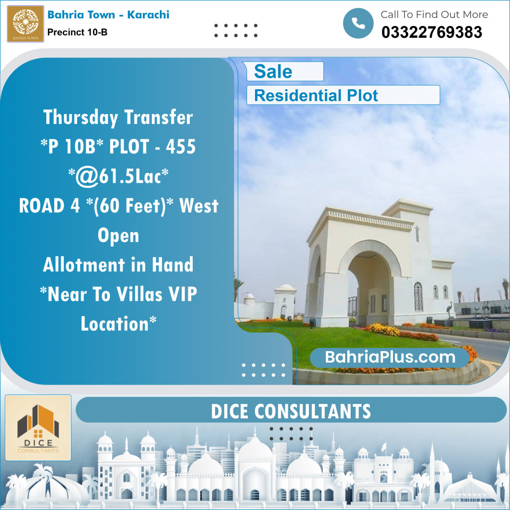 125 Sq. Yards Residential Plot for Sale in Precinct 10-B -  Bahria Town, Karachi - (BP-153785)