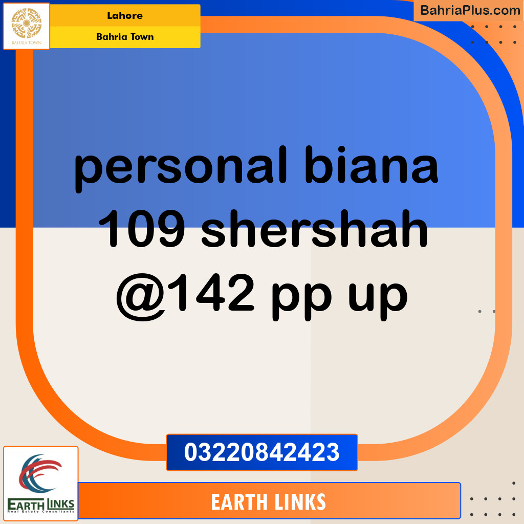 Residential Plot for Sale in Sector F - Shershah Block -  Bahria Town, Lahore - (BP-153862)