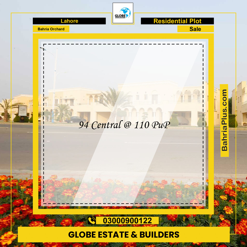 Residential Plot for Sale in Phase 1 - Central District -  Bahria Orchard, Lahore - (BP-153872)