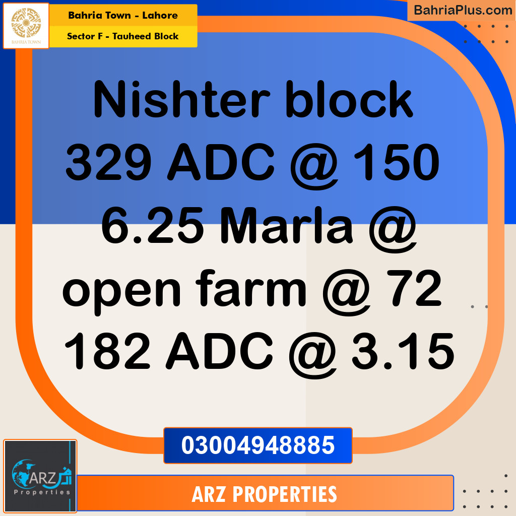 Residential Plot for Sale in Sector F - Tauheed Block -  Bahria Town, Lahore - (BP-153897)