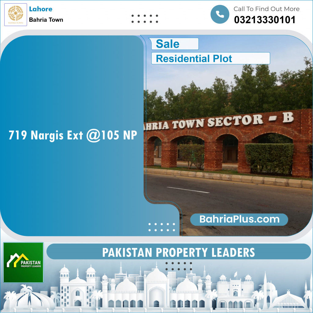 Residential Plot for Sale in Sector C - Nargis/Hussain Ext. -  Bahria Town, Lahore - (BP-153979)