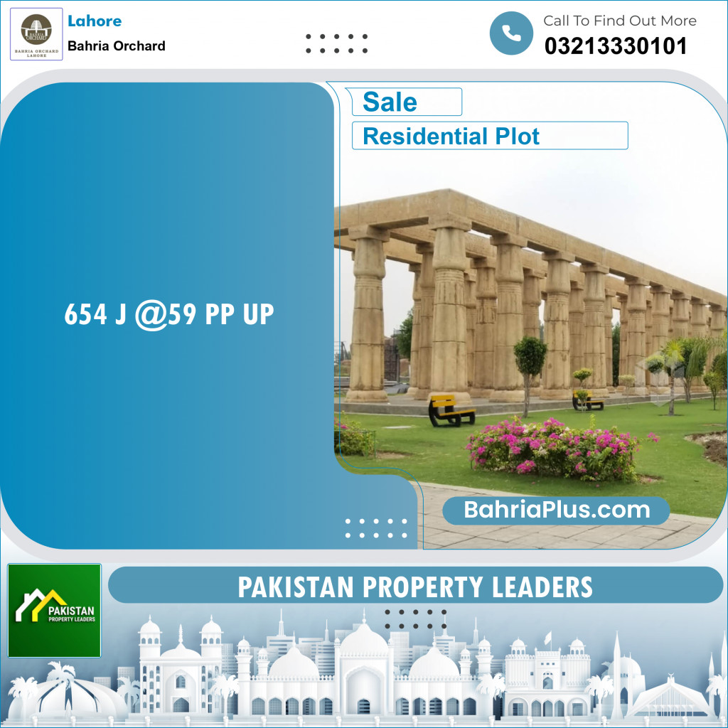 Residential Plot for Sale in Bahria Orchard, Lahore - (BP-154070)