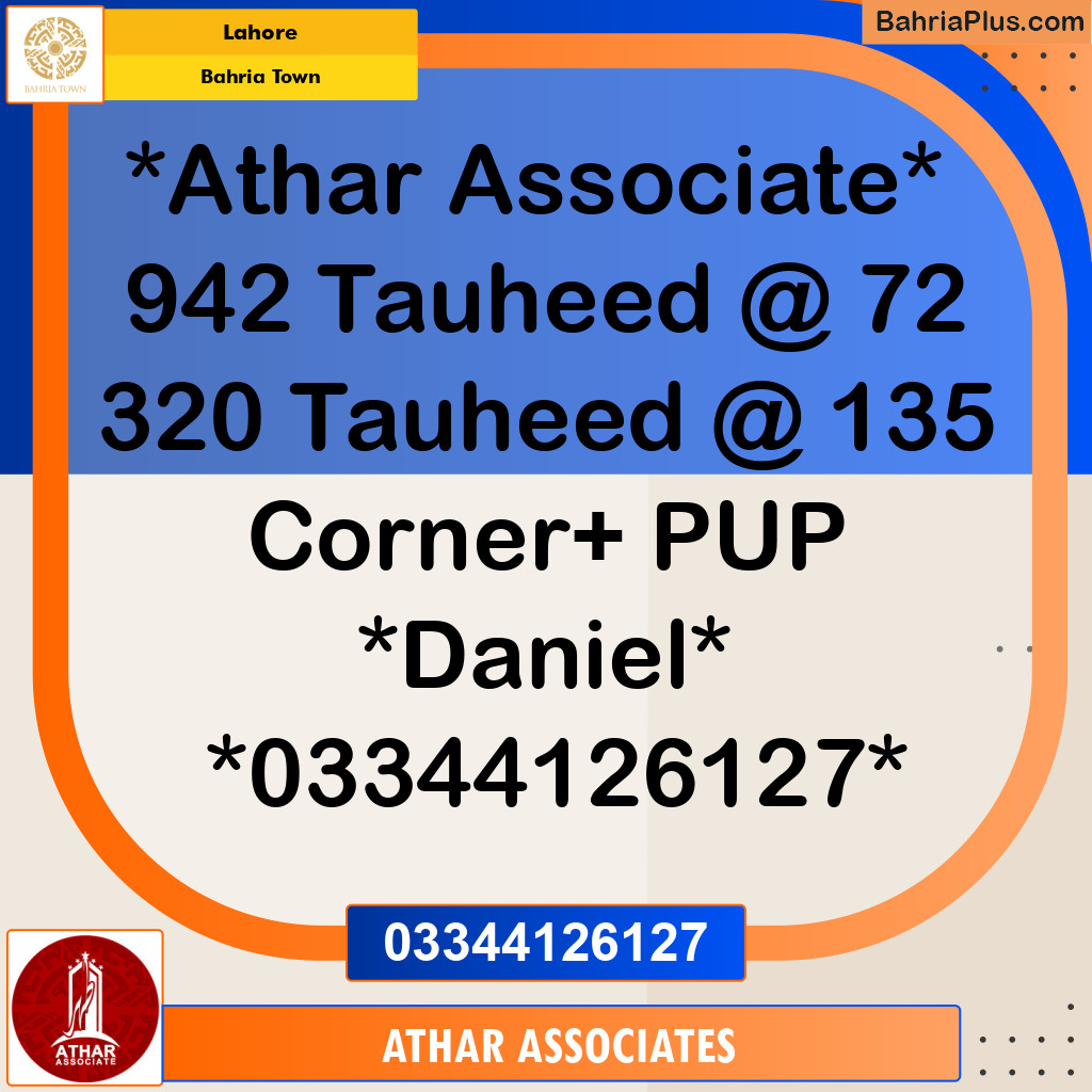 Residential Plot for Sale in Sector F - Tauheed Block -  Bahria Town, Lahore - (BP-154166)