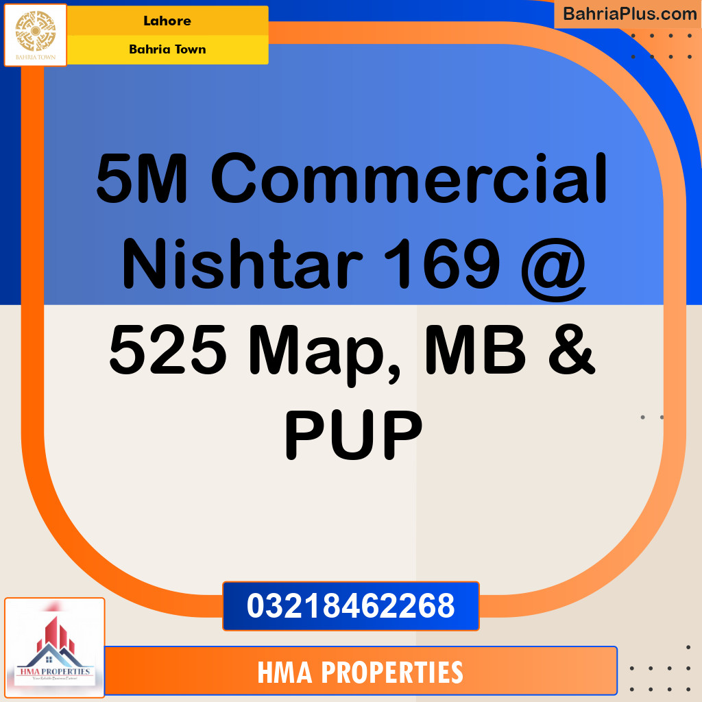 Commercial Plot for Sale in Sector E - Nishtar Commercial -  Bahria Town, Lahore - (BP-154167)