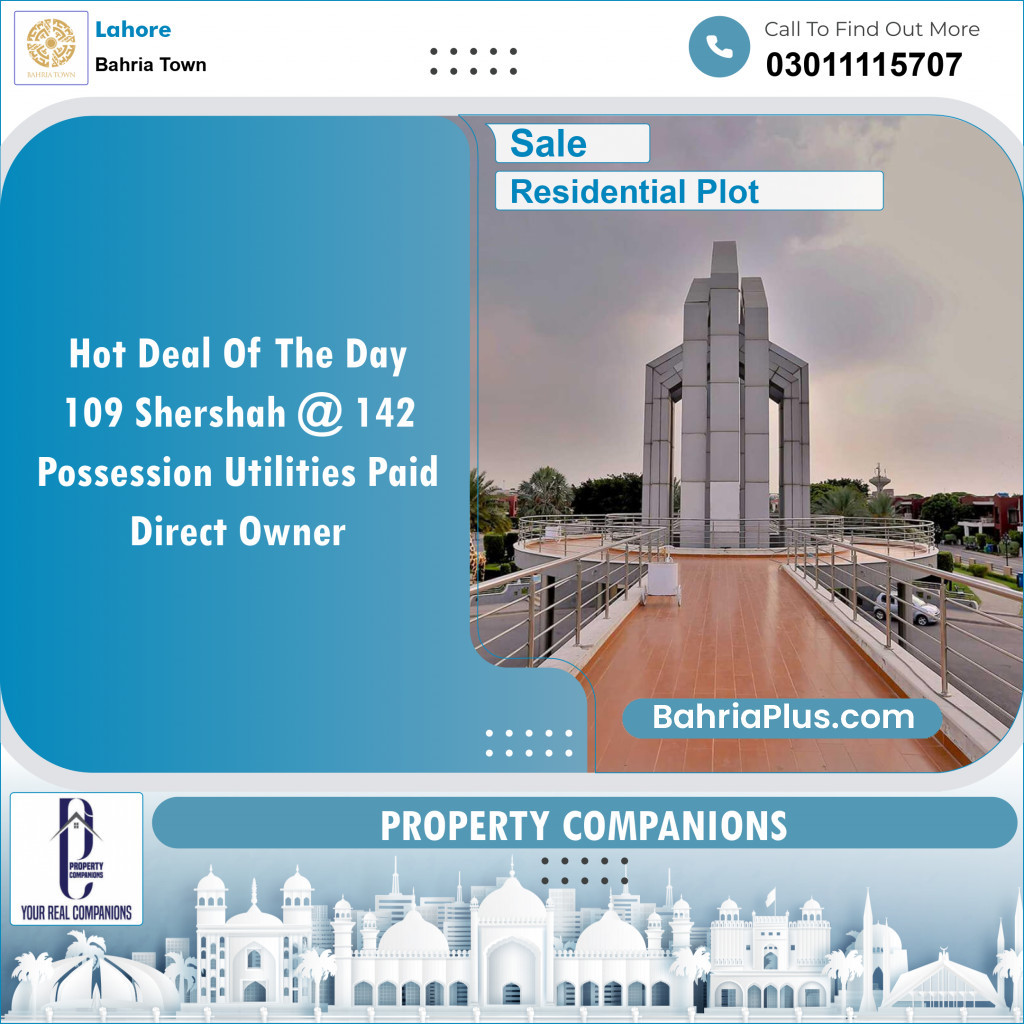 Residential Plot for Sale in Bahria Town, Lahore - (BP-154311)