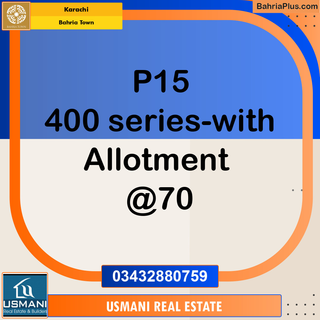 125 Sq. Yards Residential Plot for Sale in Precinct 15 -  Bahria Town, Karachi - (BP-154400)