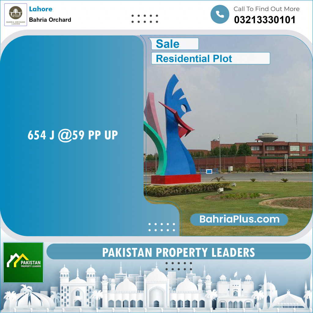 Residential Plot for Sale in Bahria Orchard, Lahore - (BP-154427)