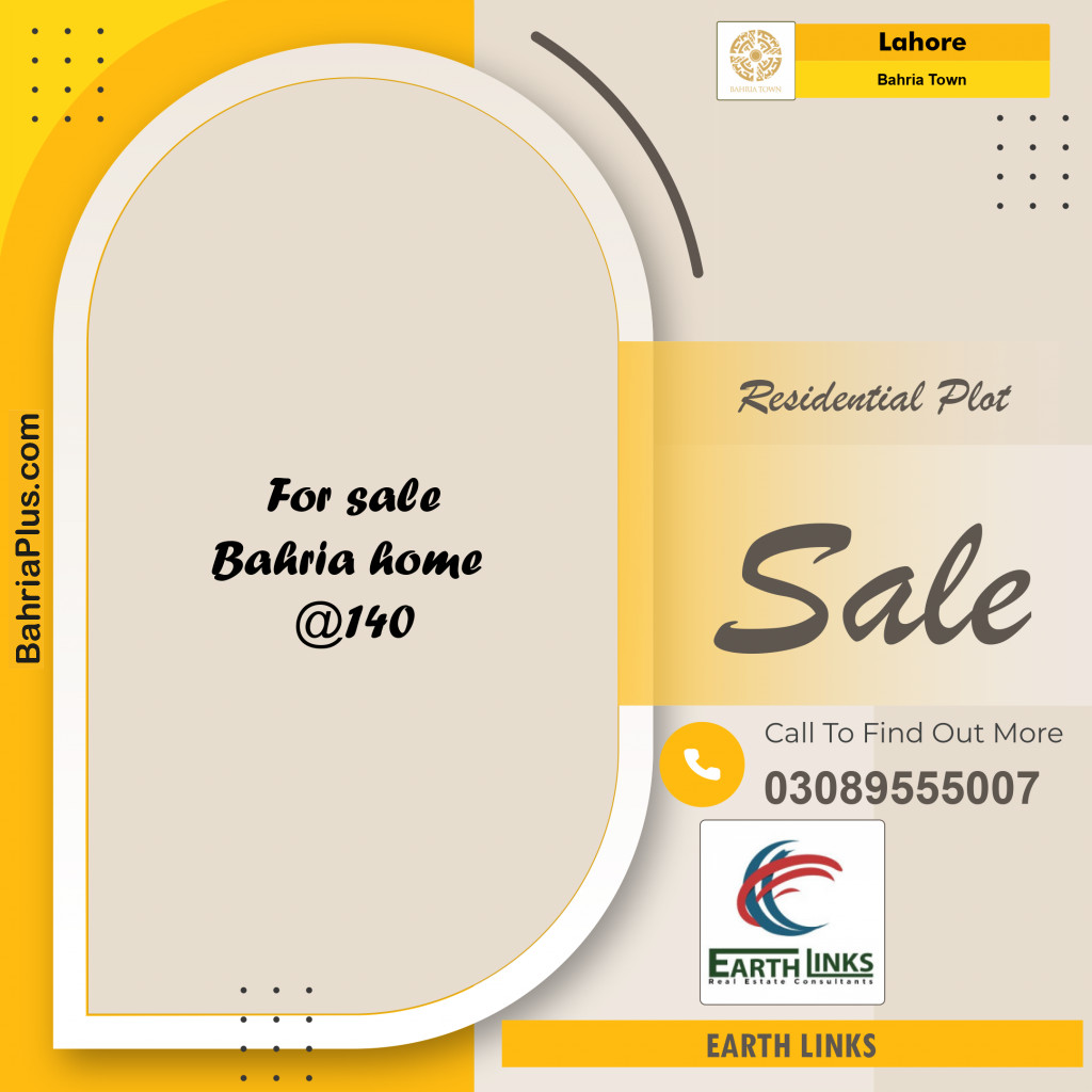Residential Plot for Sale in Bahria Town, Lahore - (BP-154434)