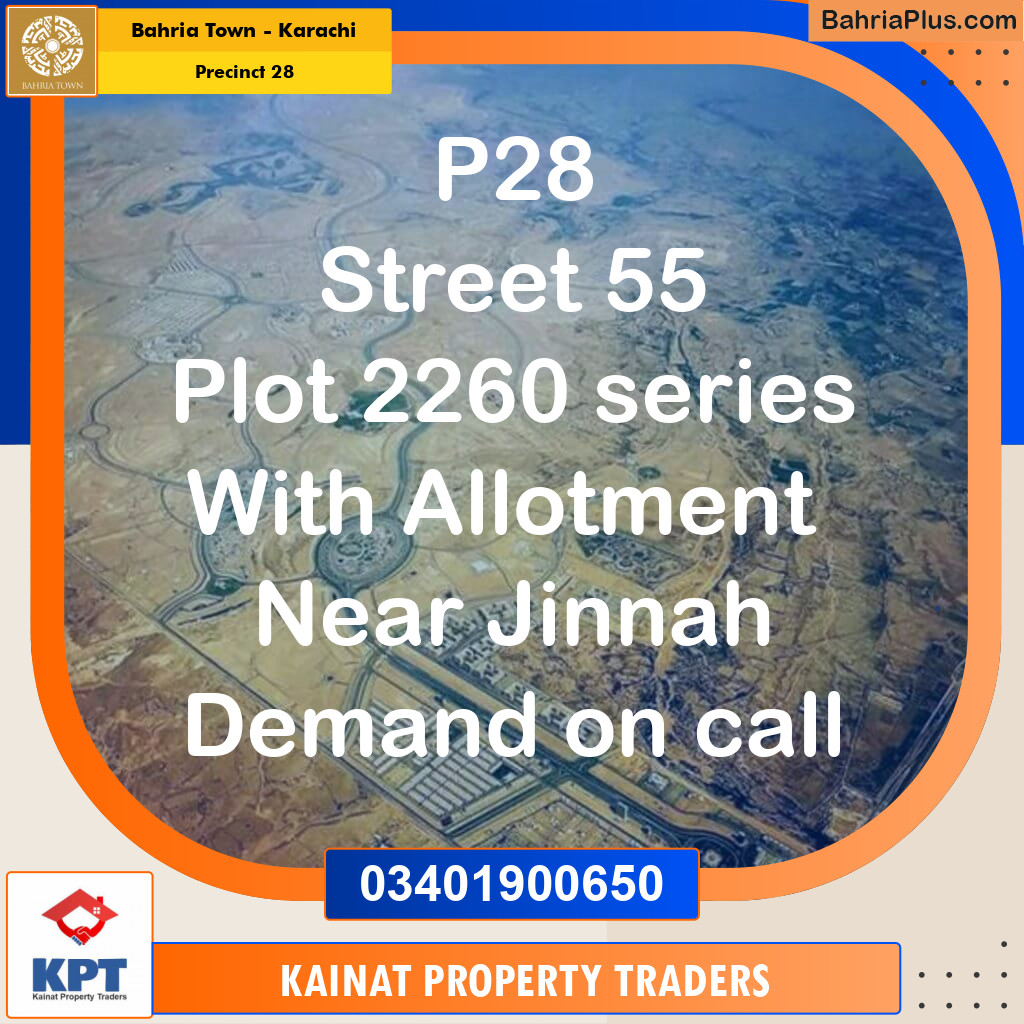 125 Sq. Yards Residential Plot for Sale in Precinct 28 -  Bahria Town, Karachi - (BP-154497)