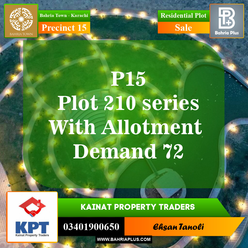 125 Sq. Yards Residential Plot for Sale in Precinct 15 -  Bahria Town, Karachi - (BP-154502)