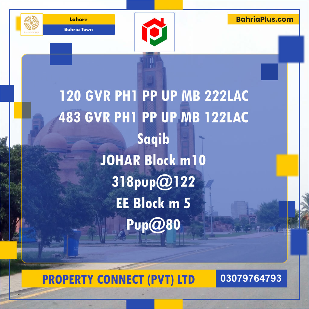 Residential Plot for Sale in Golf Phase 1 - Bahria Town, Lahore - (BP-154642)