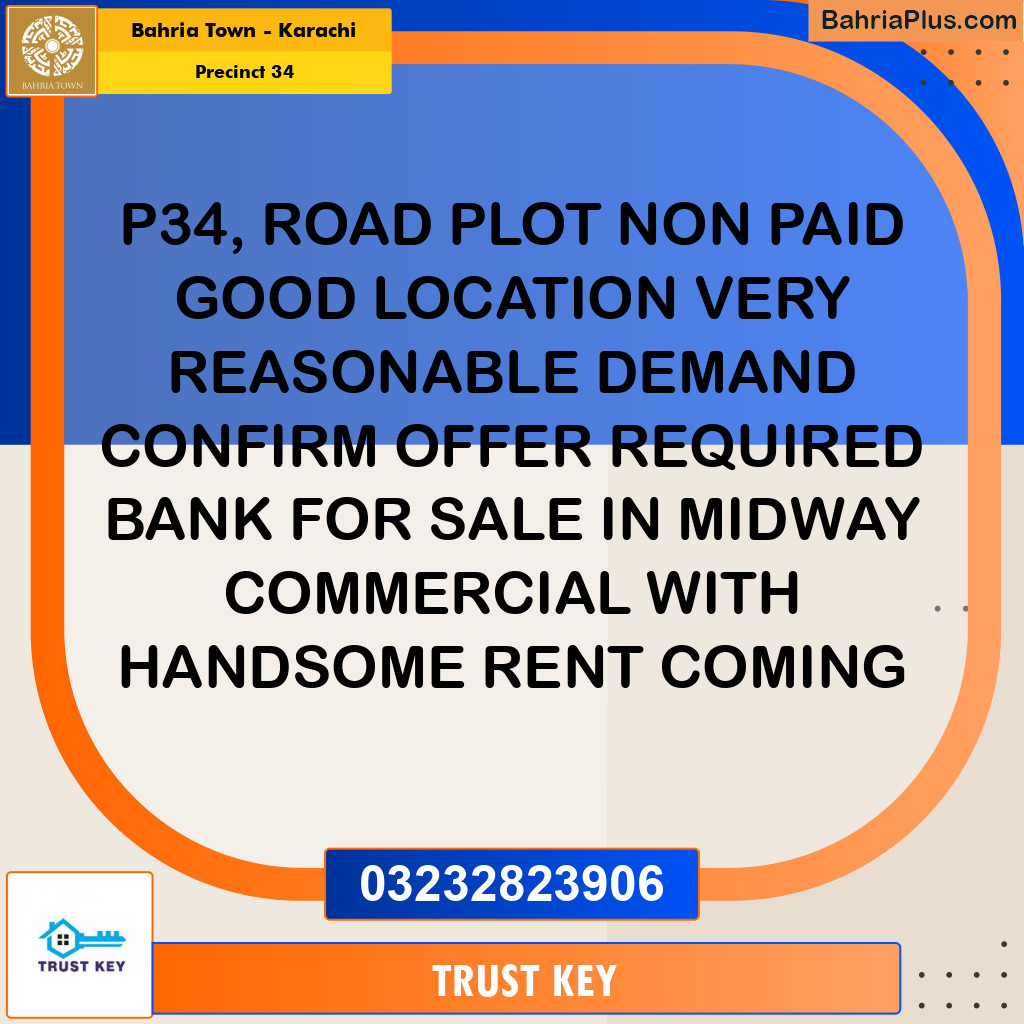 250 Sq. Yards Residential Plot for Sale in Precinct 34 -  Bahria Town, Karachi - (BP-154772)