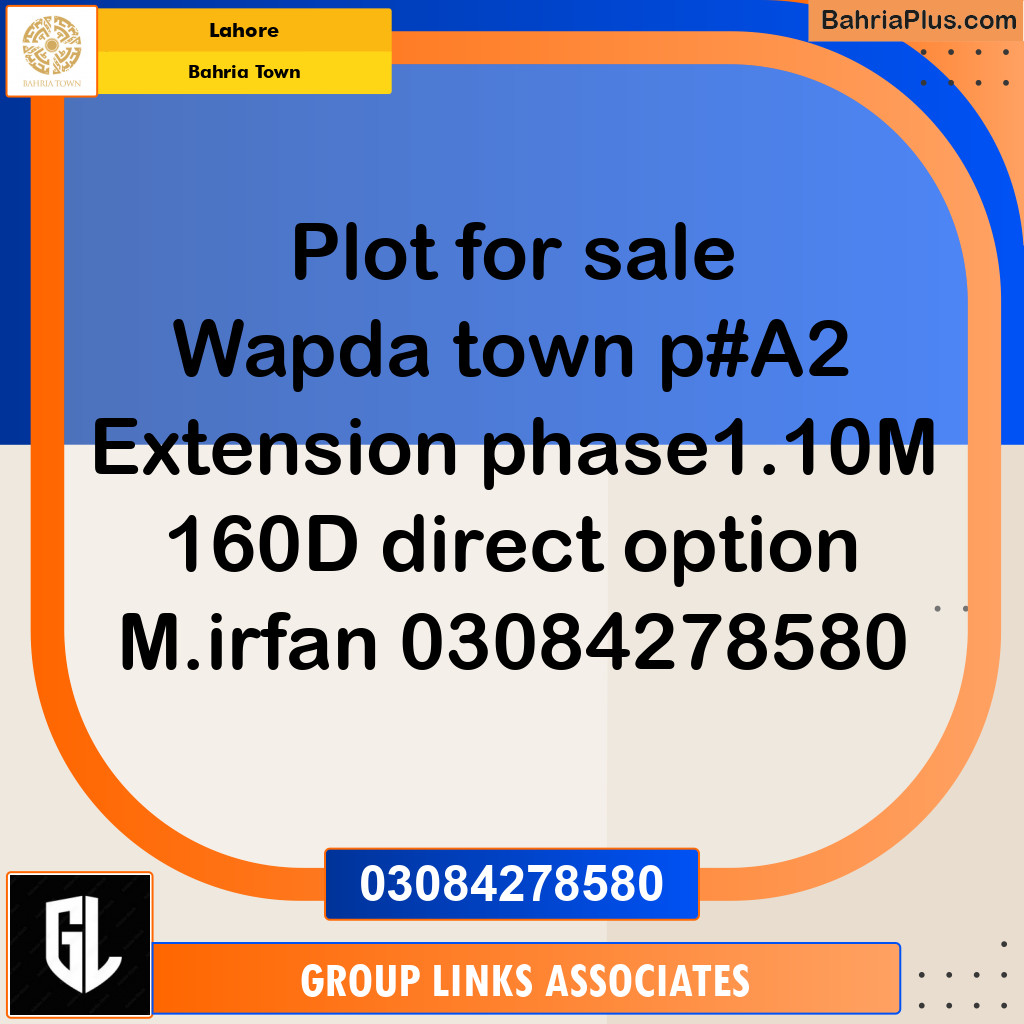 Residential Plot for Sale in Bahria Town, Lahore - (BP-154788)