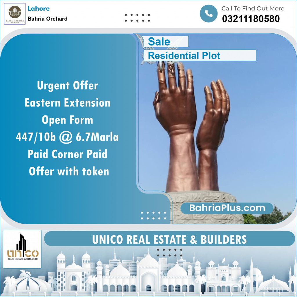 Residential Plot for Sale in Bahria Orchard, Lahore - (BP-154875)