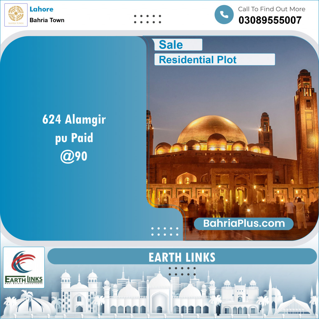 Residential Plot for Sale in Bahria Town, Lahore - (BP-154994)