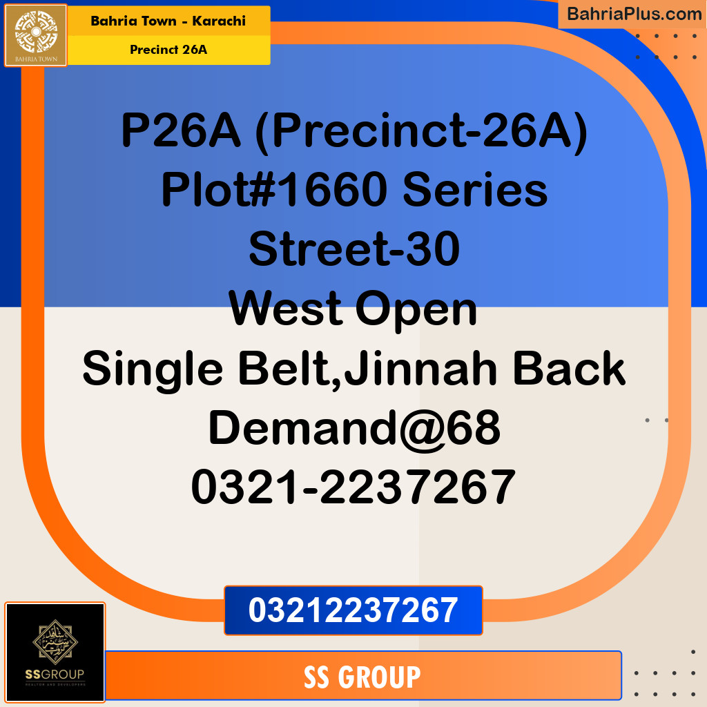 125 Sq. Yards Residential Plot for Sale in Precinct 26A -  Bahria Town, Karachi - (BP-155103)