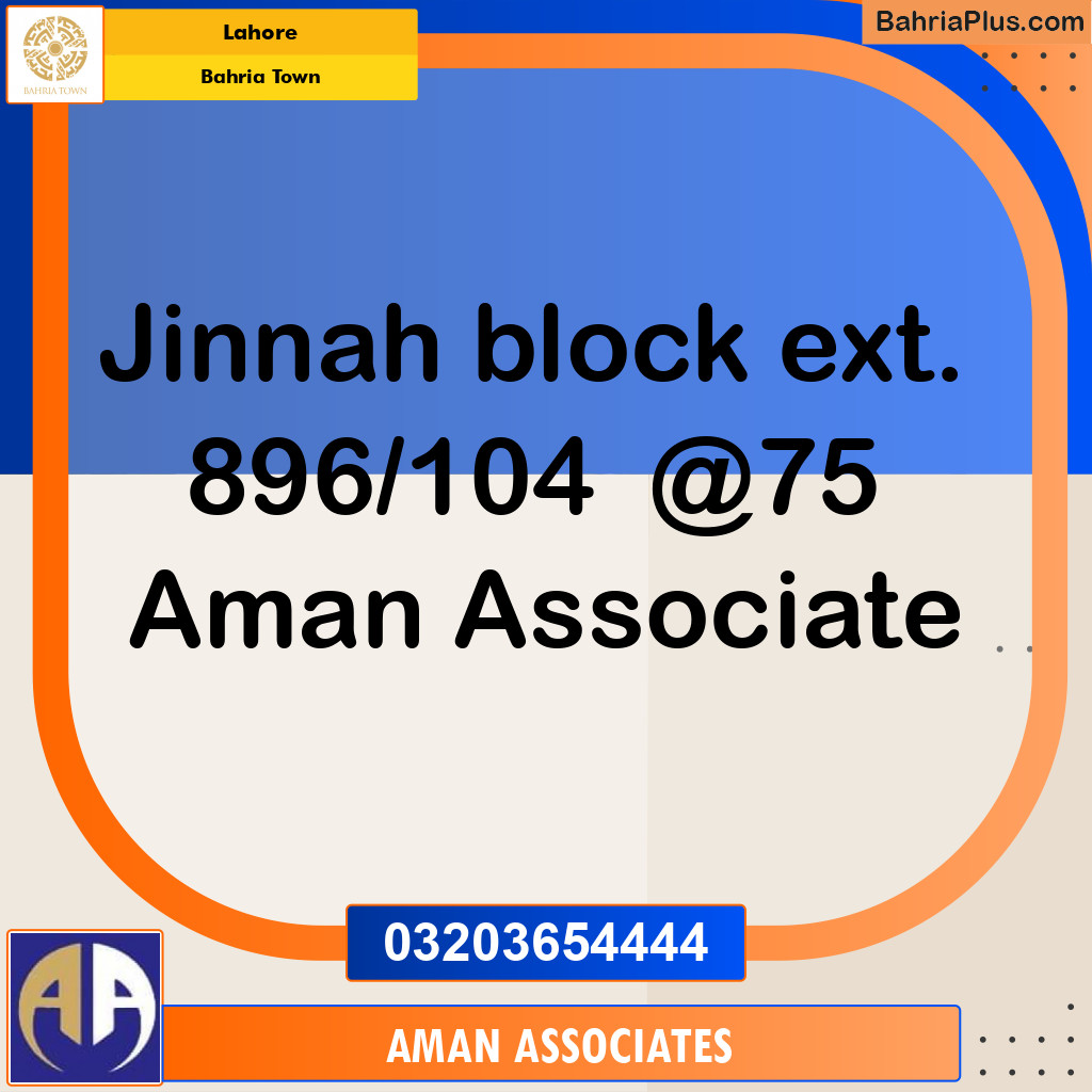 Residential Plot for Sale in Bahria Town, Lahore - (BP-155195)