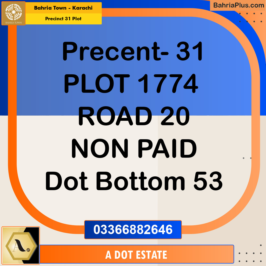 Residential Plot for Sale in Precinct 31 Plot -  Bahria Town, Karachi - (BP-155379)