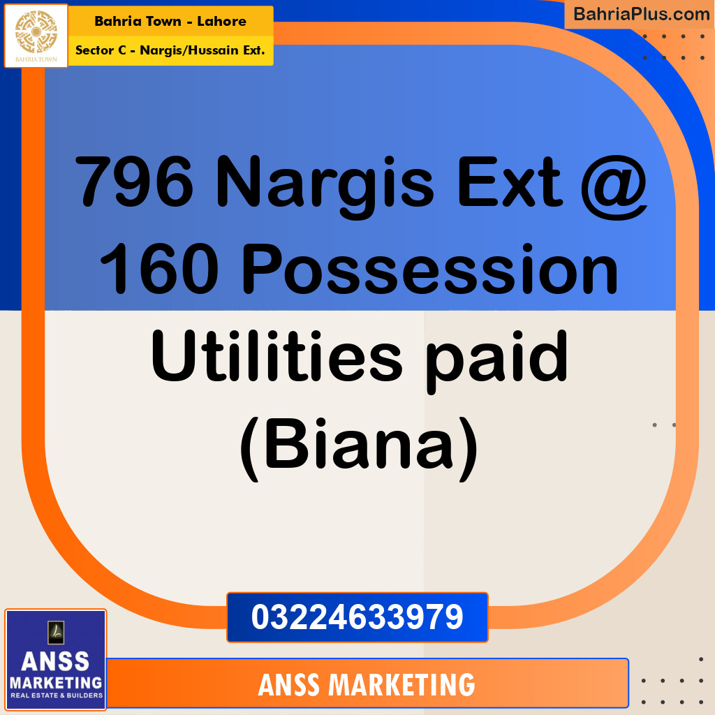 Residential Plot for Sale in Sector C - Nargis/Hussain Ext. -  Bahria Town, Lahore - (BP-155515)