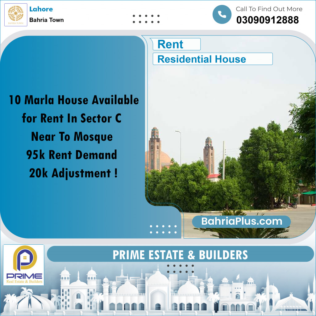 Residential House for Rent in Bahria Town, Lahore - (BP-155534)