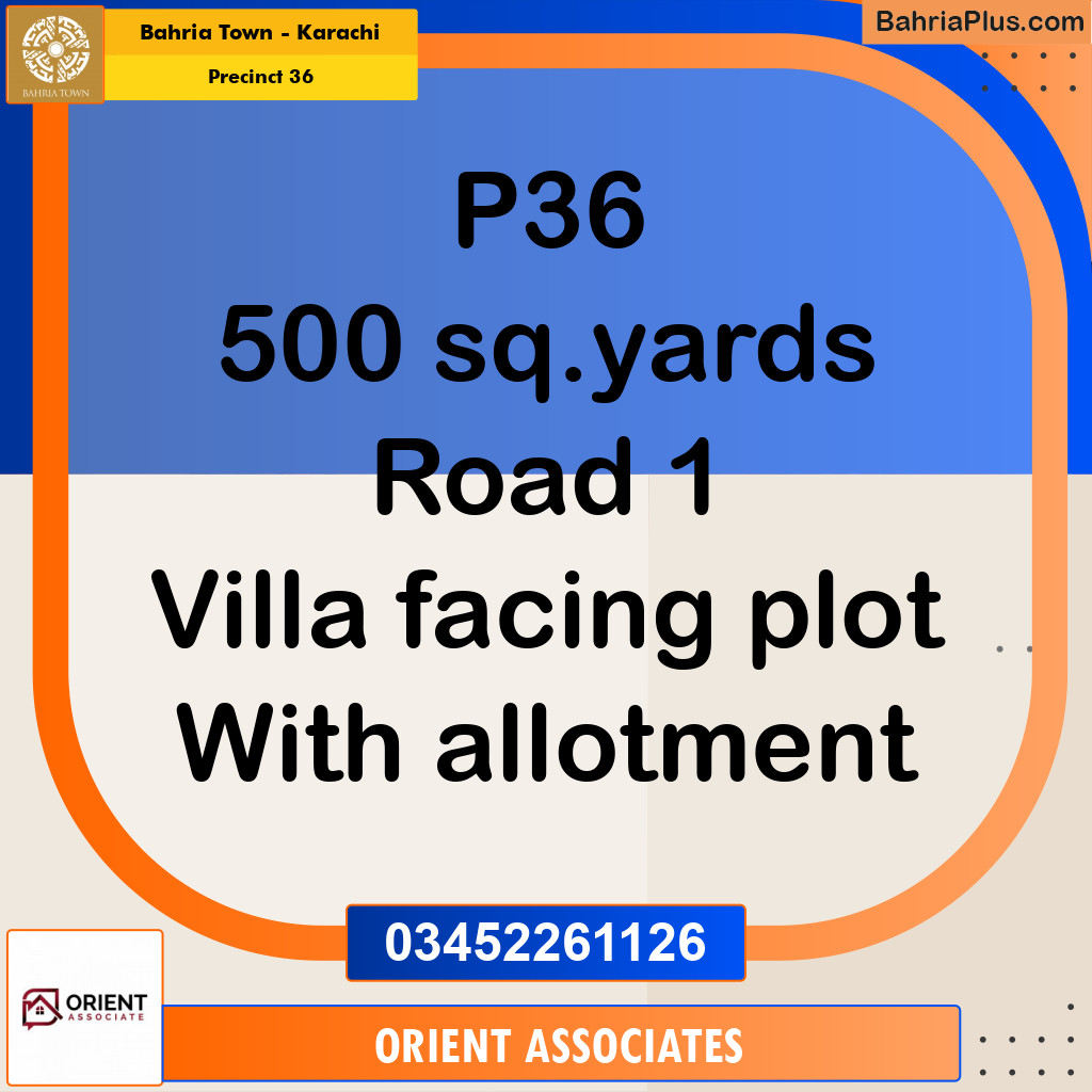 Residential Plot for Sale in Precinct 36 -  Bahria Town, Karachi - (BP-155662)