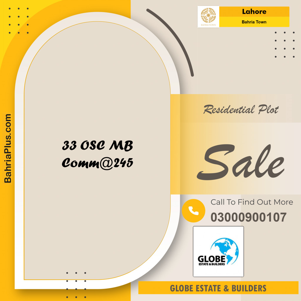 Residential Plot for Sale in Bahria Town, Lahore - (BP-155702)