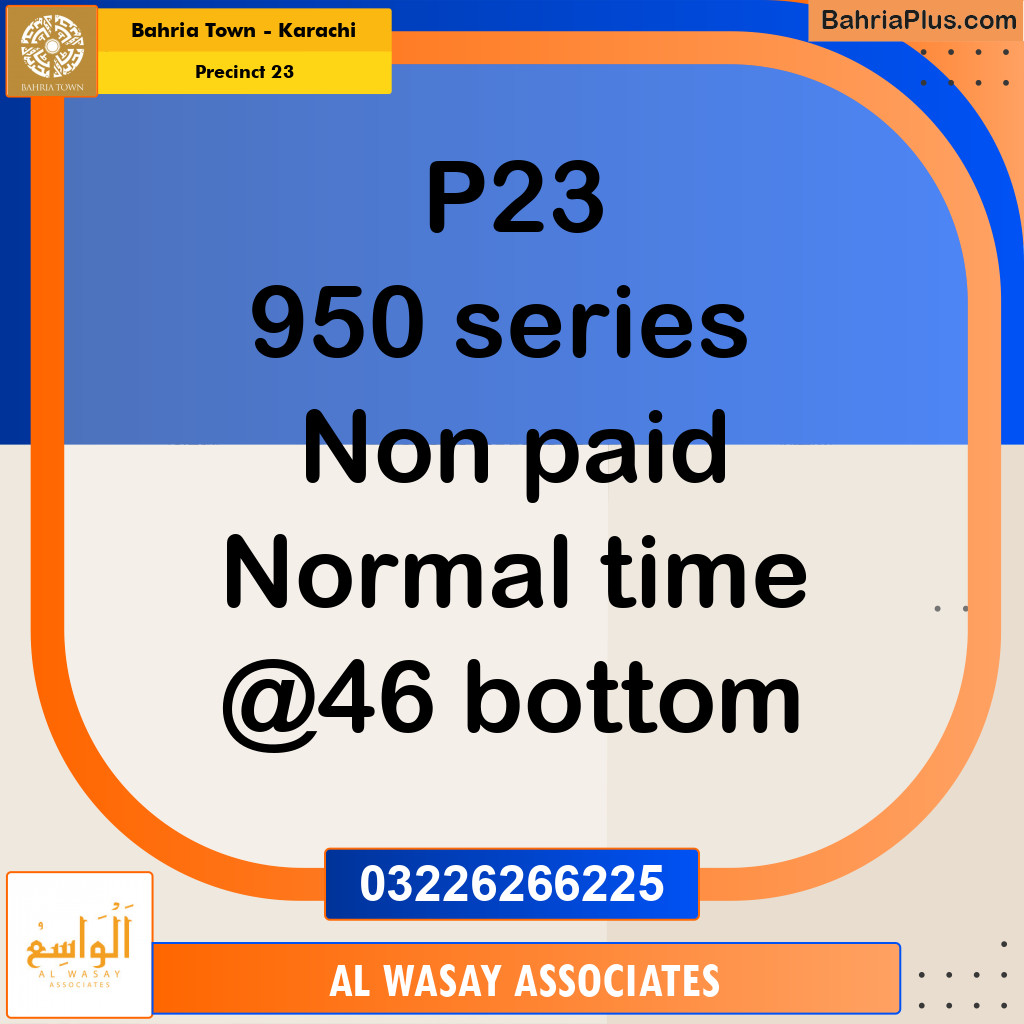 125 Sq. Yards Residential Plot for Sale in Precinct 23 -  Bahria Town, Karachi - (BP-155767)