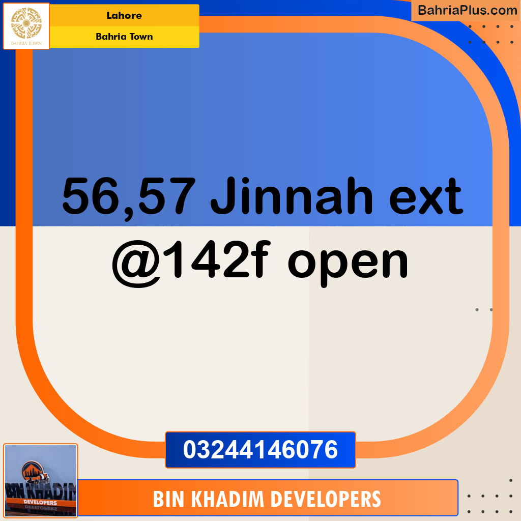 Residential Plot for Sale in Bahria Town, Lahore - (BP-155946)
