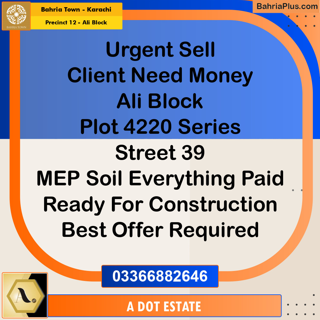 125 Sq. Yards Residential Plot for Sale in Precinct 12 - Ali Block - Bahria Town, Karachi - (BP-156152)
