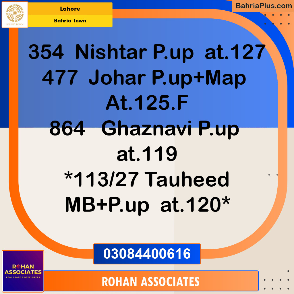 Residential Plot for Sale in Sector E - Nishtar Block -  Bahria Town, Lahore - (BP-156164)