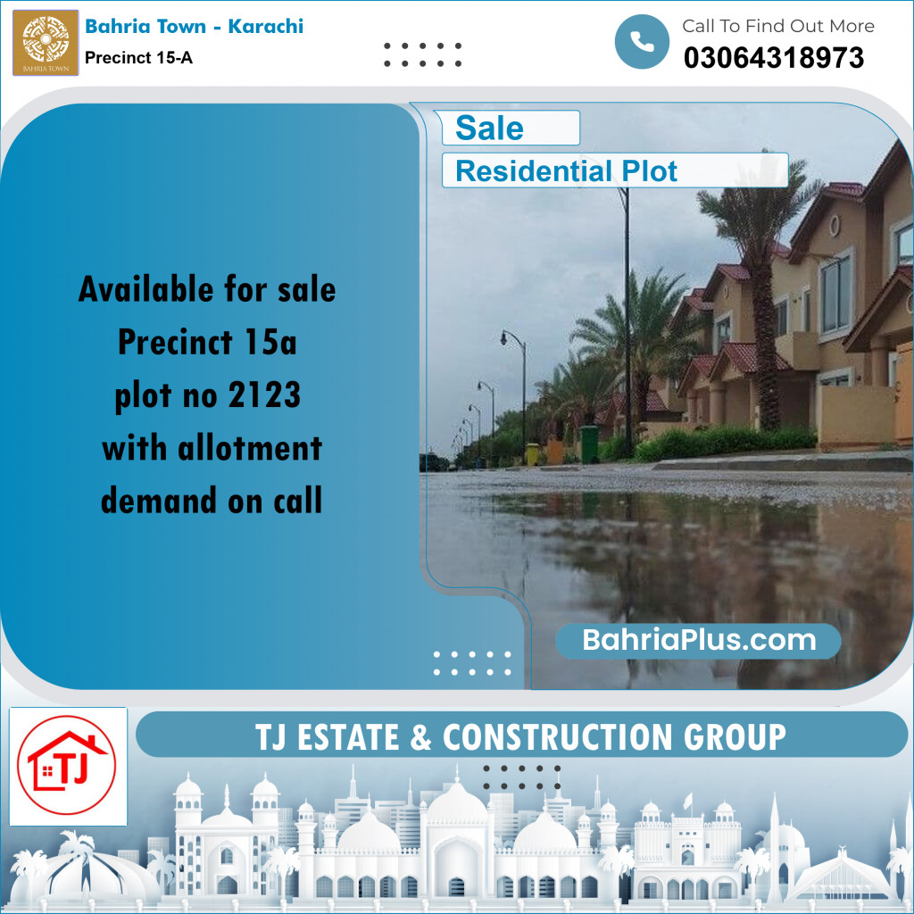 125 Sq. Yards Residential Plot for Sale in Precinct 15-A -  Bahria Town, Karachi - (BP-156171)