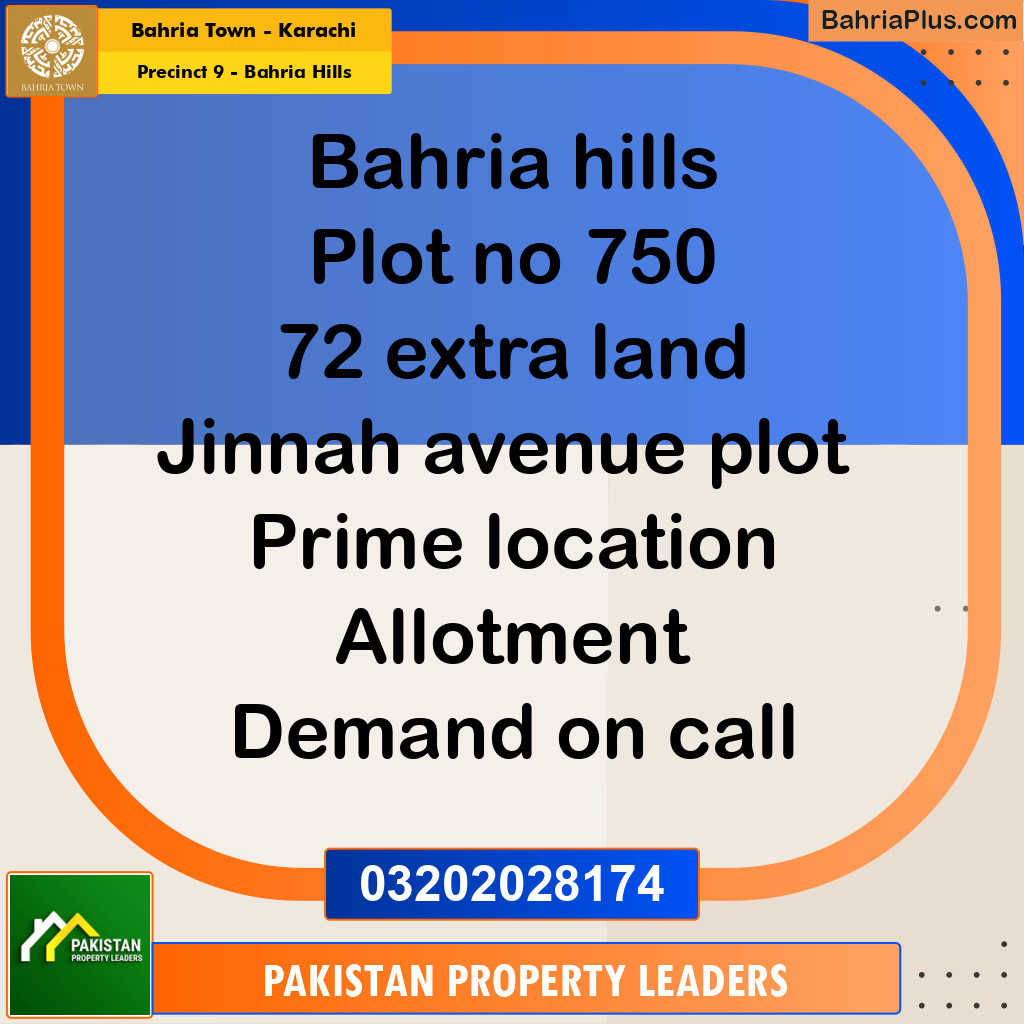 Residential Plot for Sale in Precinct 9 - Bahria Hills -  Bahria Town, Karachi - (BP-156259)