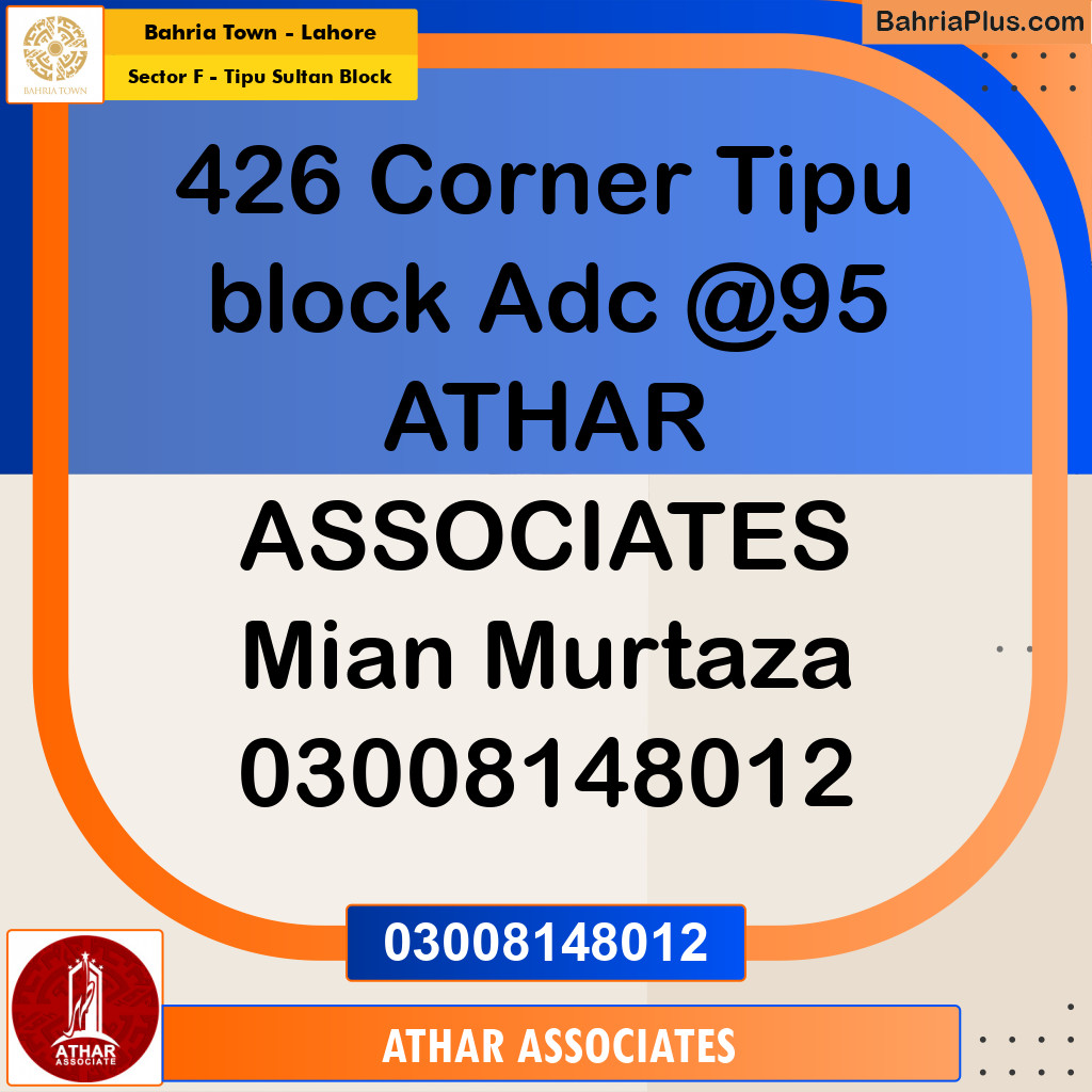 Residential Plot for Sale in Sector F - Tipu Sultan Block - Bahria Town, Lahore - (BP-156271)