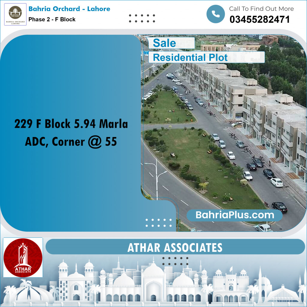 Residential Plot for Sale in Phase 2 - F Block -  Bahria Orchard, Lahore - (BP-156298)