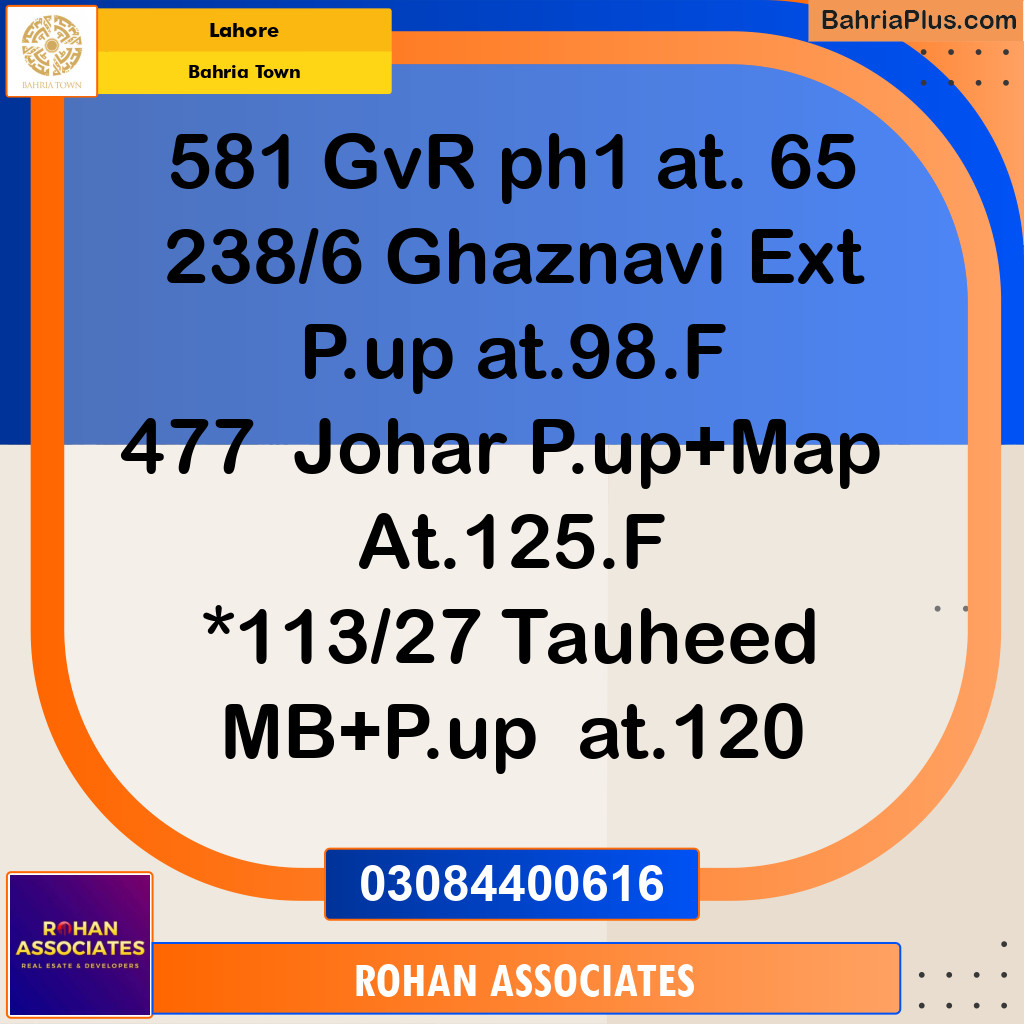 Residential Plot for Sale in Golf Phase 1 - Bahria Town, Lahore - (BP-156705)