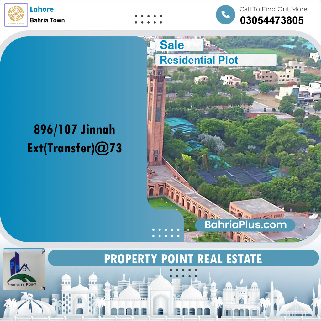 Residential Plot for Sale in Bahria Town, Lahore - (BP-156740)