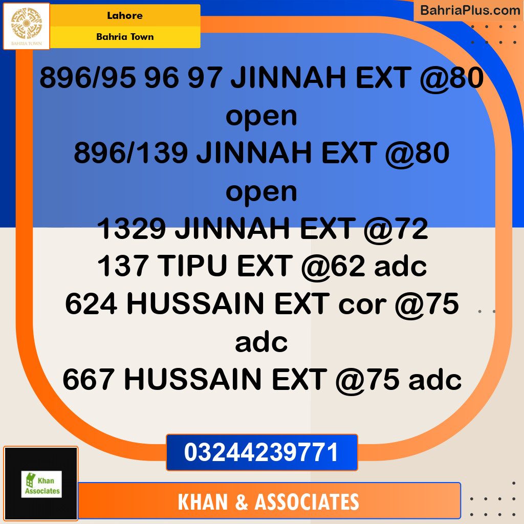 Residential Plot for Sale in Bahria Town, Lahore - (BP-156762)