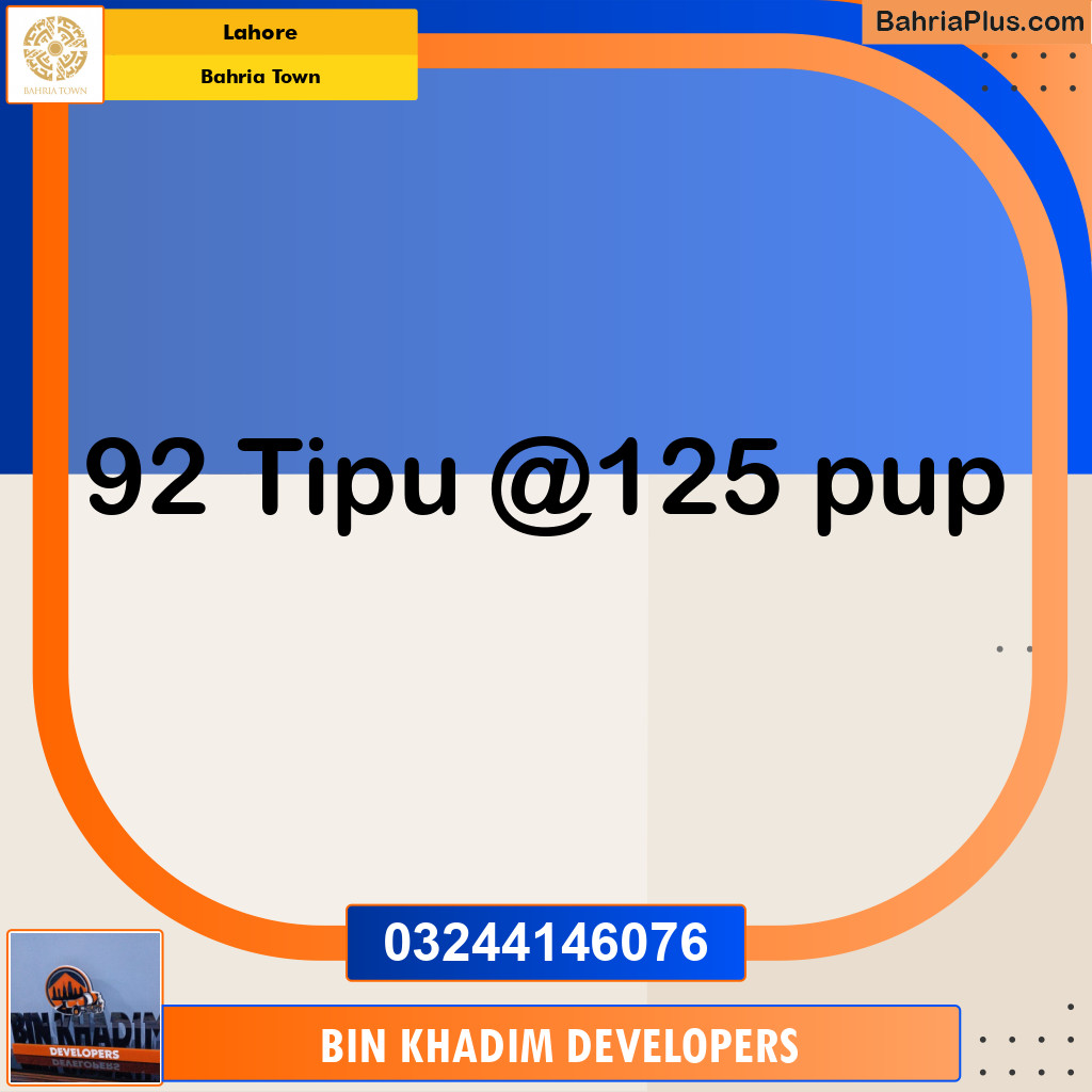 Residential Plot for Sale in Bahria Town, Lahore - (BP-156814)