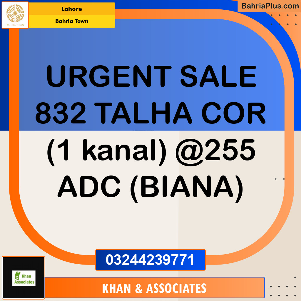 Residential Plot for Sale in Bahria Town, Lahore - (BP-156871)