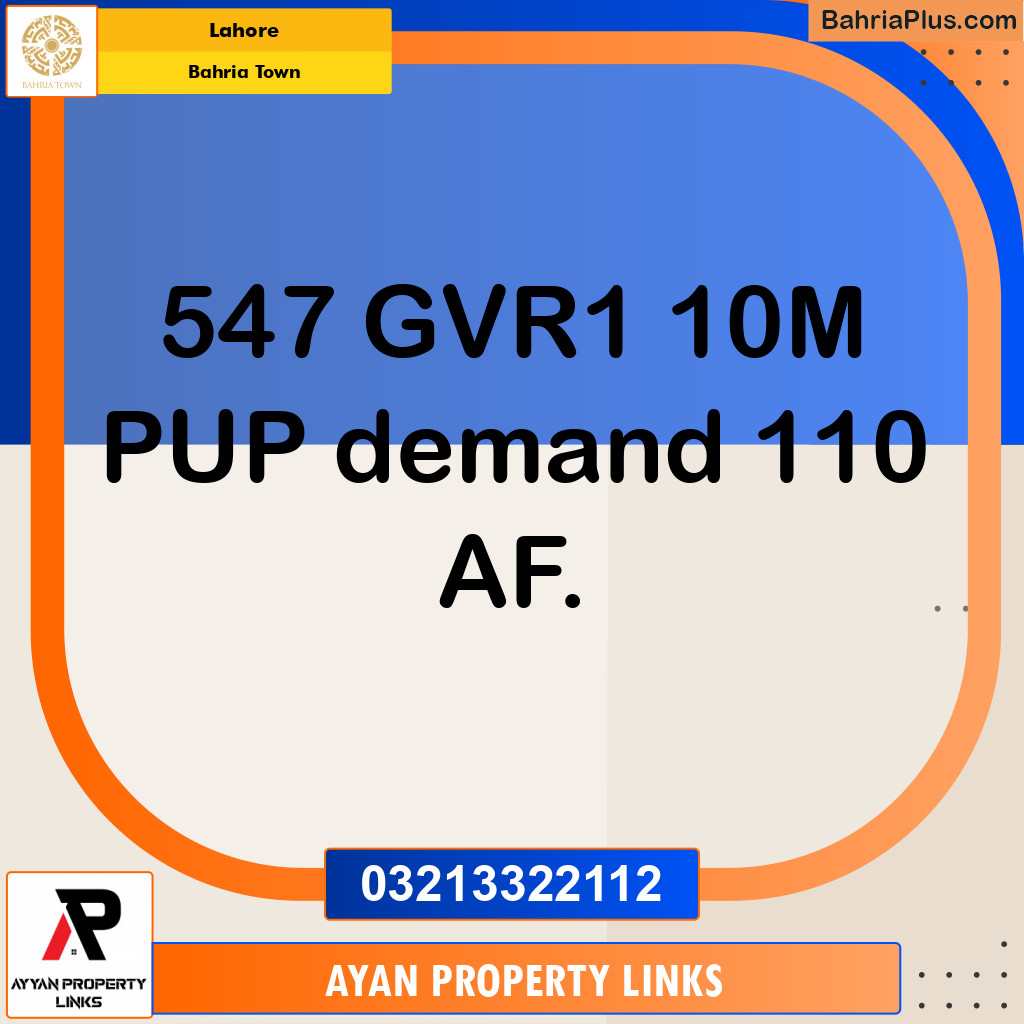 Residential Plot for Sale in Bahria Town, Lahore - (BP-156894)