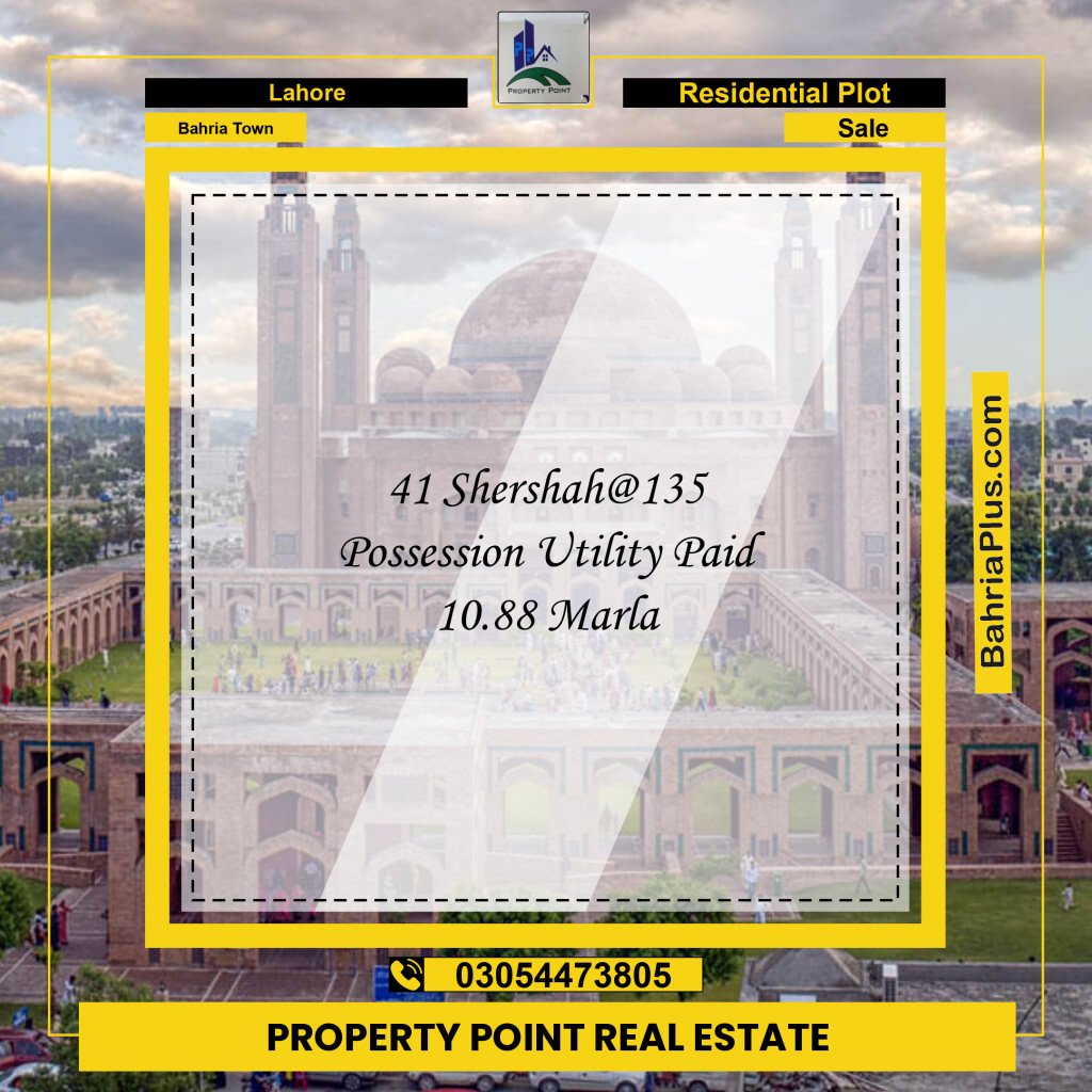 Residential Plot for Sale in Bahria Town, Lahore - (BP-156931)