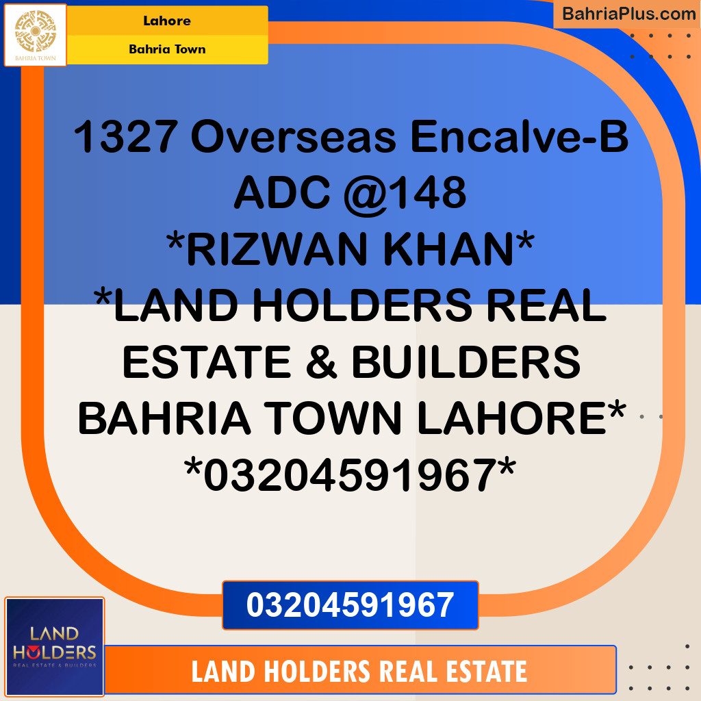 Residential Plot for Sale in Bahria Town, Lahore - (BP-157679)