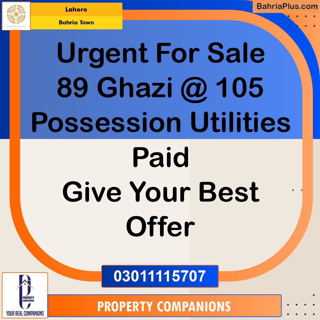 Residential Plot for Sale in Bahria Town, Lahore - (BP-157740)