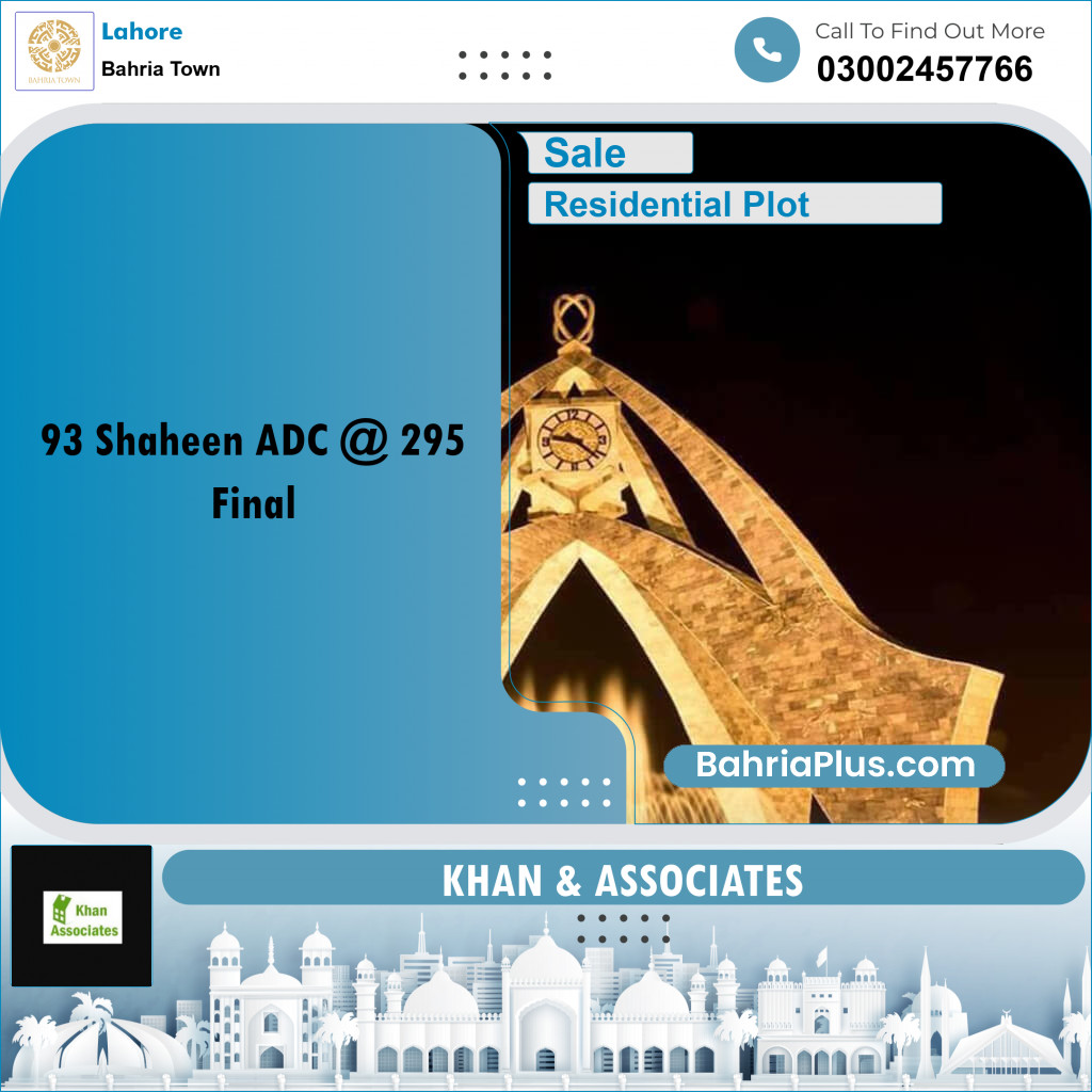Residential Plot for Sale in Bahria Town, Lahore - (BP-157841)