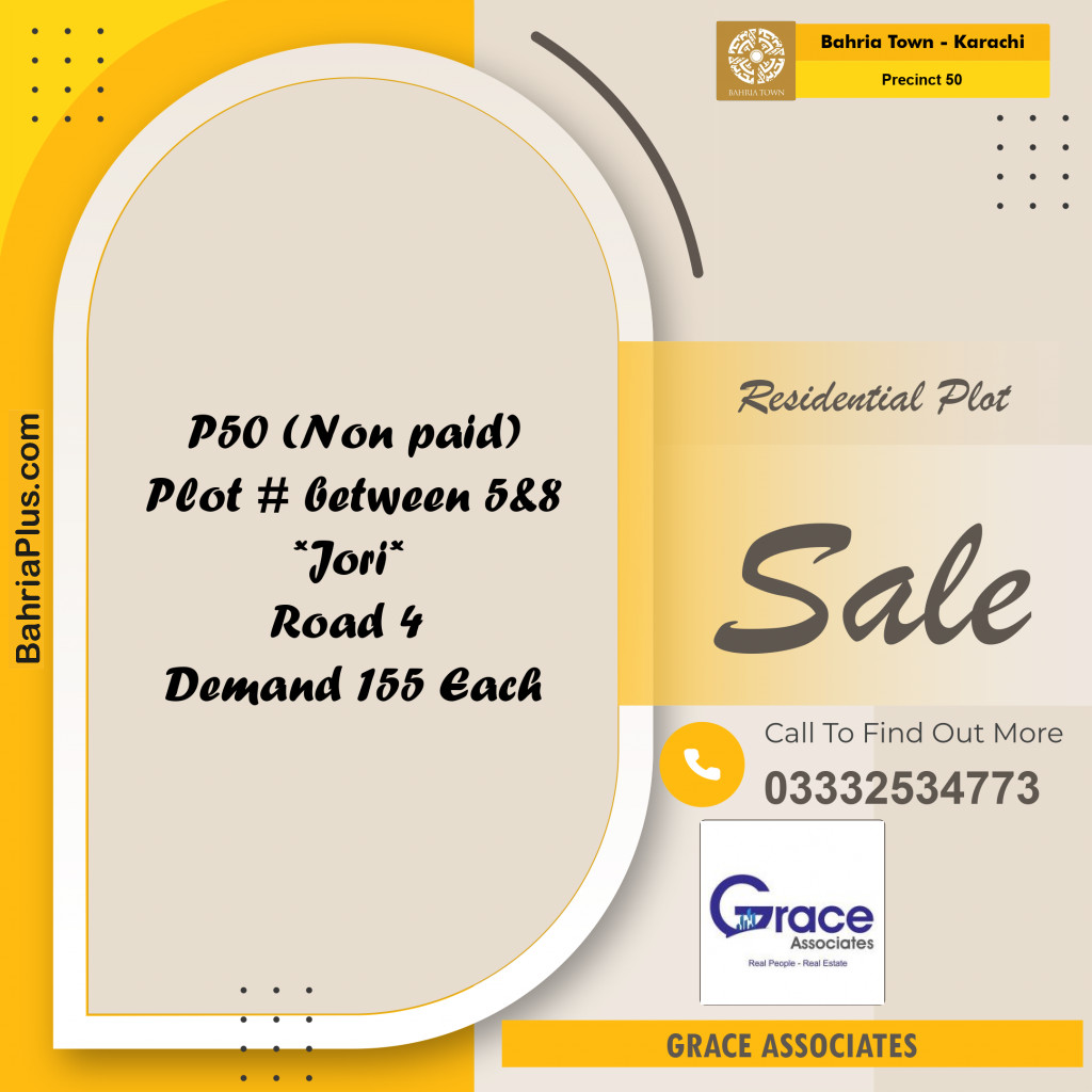 Residential Plot for Sale in Precinct 50 -  Bahria Town, Karachi - (BP-157842)