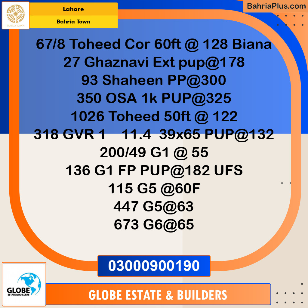 Residential Plot for Sale in Sector F - Tauheed Block -  Bahria Town, Lahore - (BP-157844)